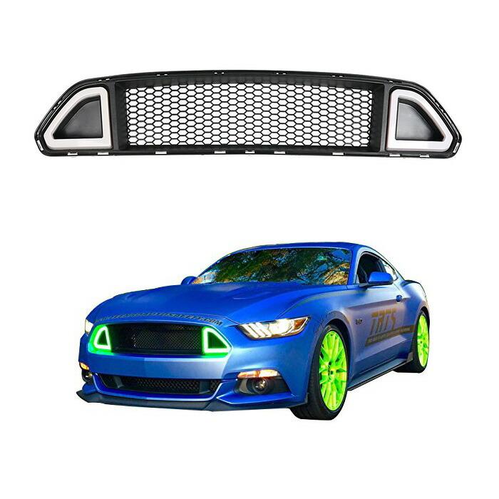 15-17y マスタング フロントグリル V6 GT エコブースト用 アッパー