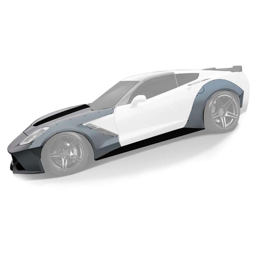14-18y コルベット C7 グランヴェローチェ ワイドボディフルキット 8PC 