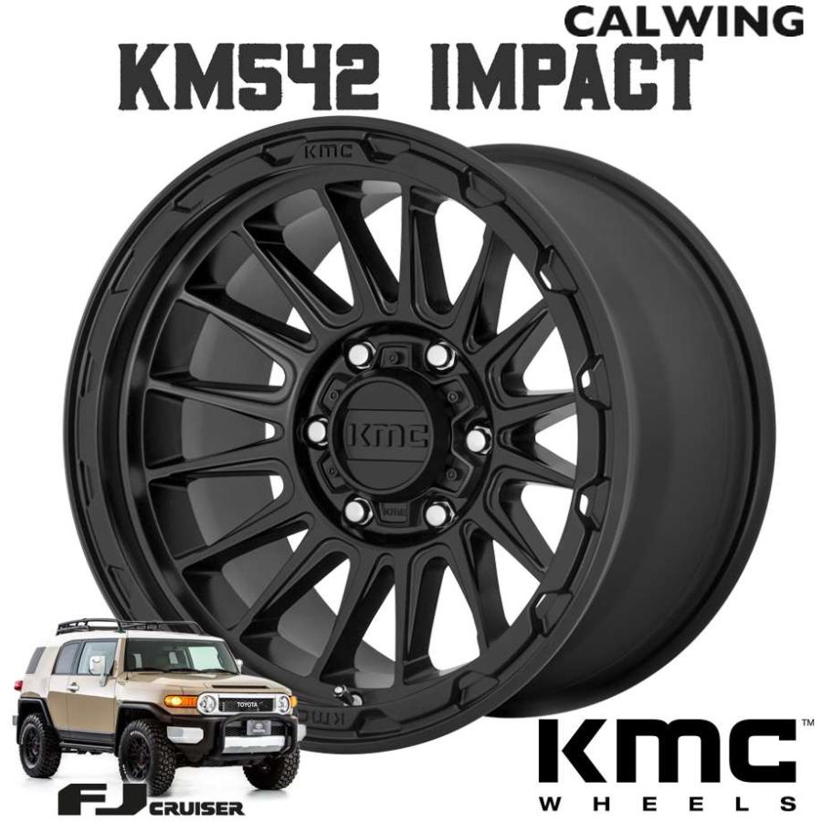 FJクルーザー | ホイール KM542 IMPACT サテンブラック 17X8.0J+20