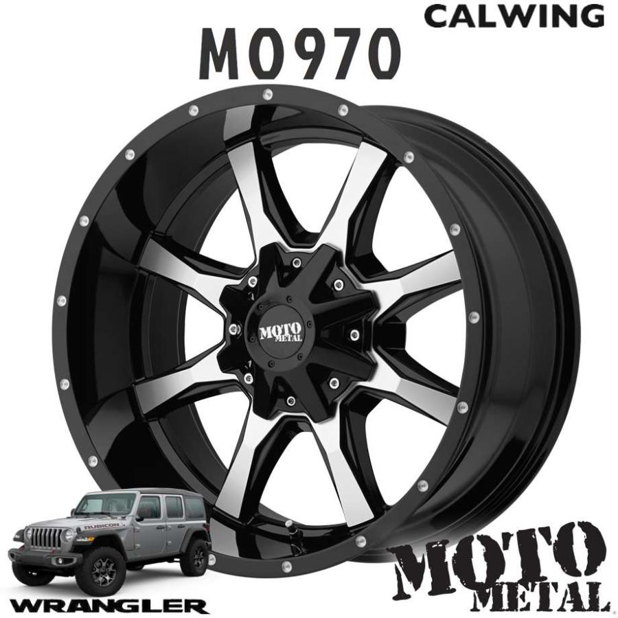 ジープ ラングラー JK JL ホイール MO970 グロスブラックマシンド 17X8