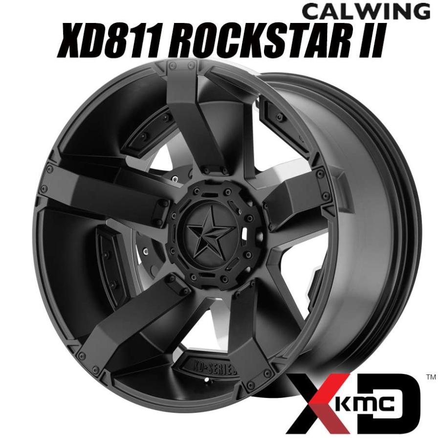 XD811 ROCKSTARⅡ 18インチ　9J±0 PCD139.7 6穴 XD811 ROCKSTAR 2 マットブラック アクセント 18X9.0J±0 6X135/139.7 1