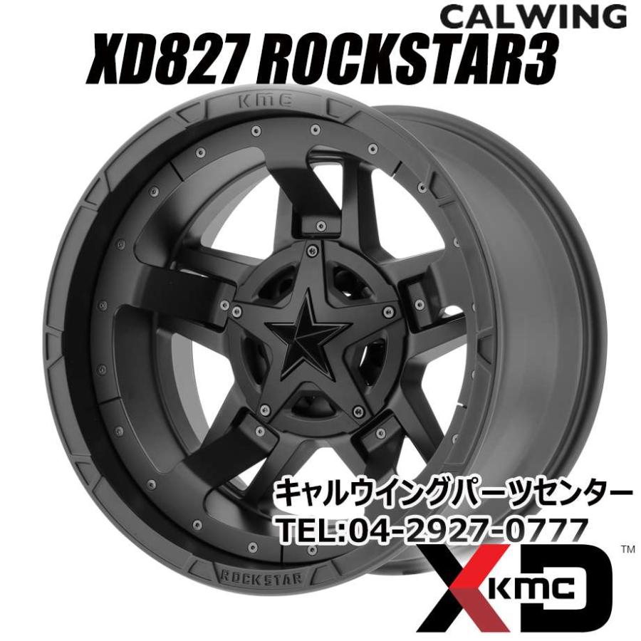 XD827 ROCKSTAR 3 マットブラック アクセント 20X9.0J 6X135/139.7+18