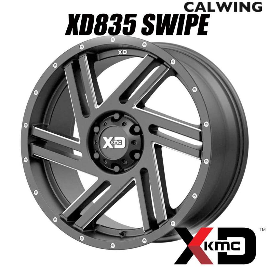 シルバラード | ホイール XD835 SWIPE サテンブラック ミルド 20X9 +18 6X139.7 1本 KMC : キャルウイング ...