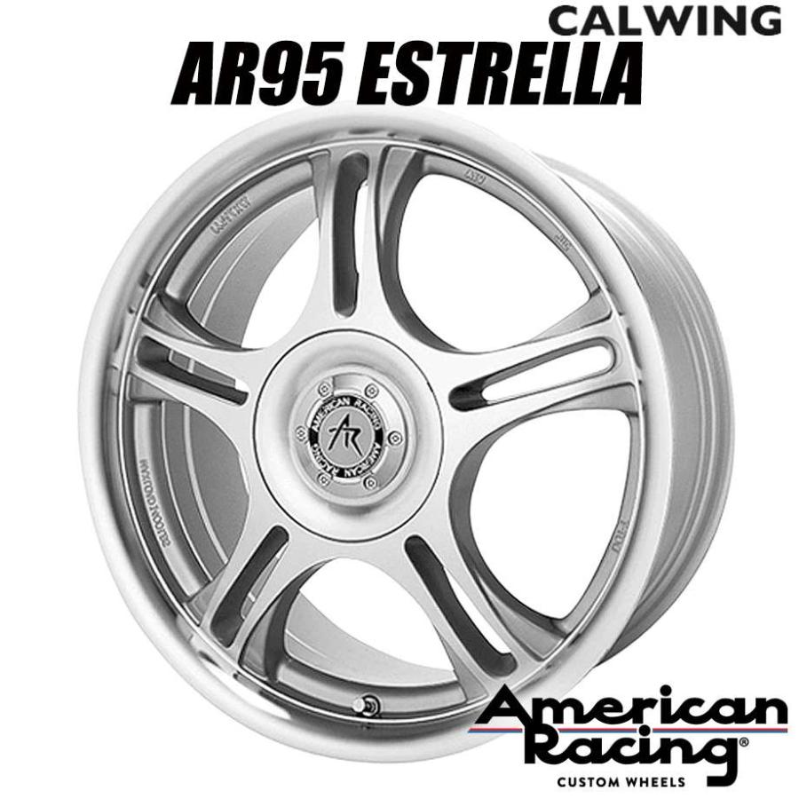 ATS/STS | AR95 ESTRELLA 17x7.5+40 5x110/115 マシンドクリアーコート 1本 アメリカンレーシング ...