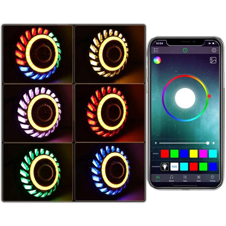 カリフォルニアマッドスター 07-18y ジープ ラングラー JK | LEDヘッドライト シンフォニー RGB マルチカラー_2