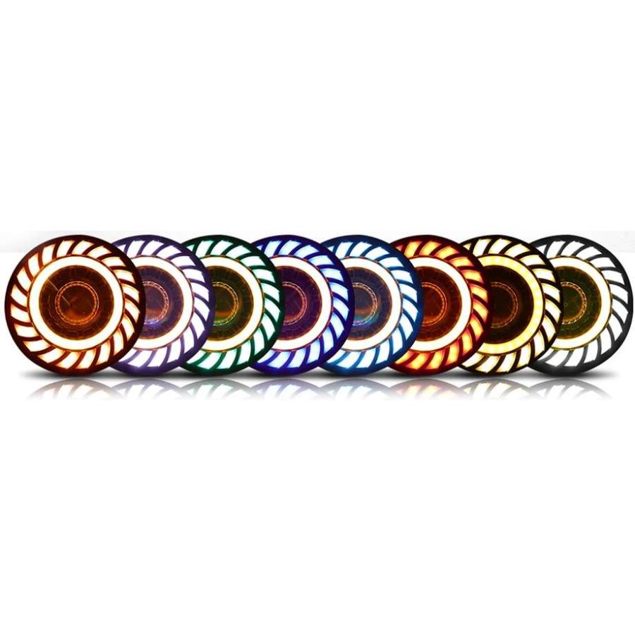 カリフォルニアマッドスター 07-18y ジープ ラングラー JK | LEDヘッドライト シンフォニー RGB マルチカラー_4
