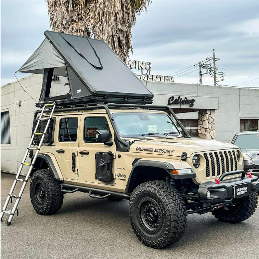 カリフォルニアマッドスター ルーフトップテント アルミハードシェル