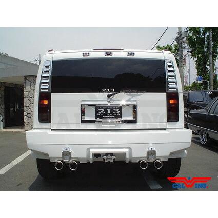 03-09y ハマーH2 ゼノン エアロ リアバンパー : キャルウイングパーツ