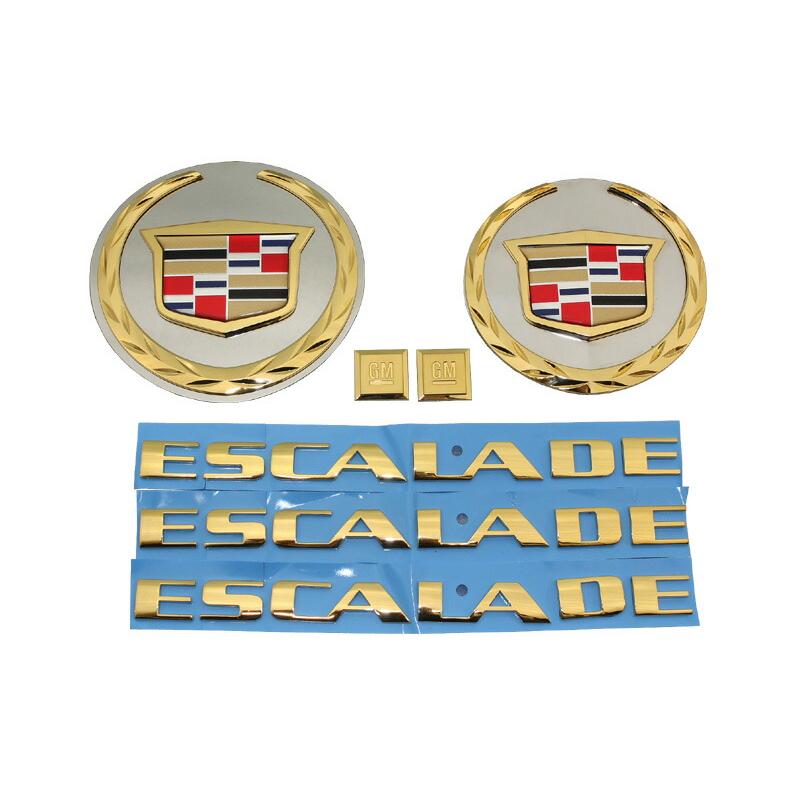 07-12y エスカレード 24K ゴールドエンブレムキット 7PC : キャル  