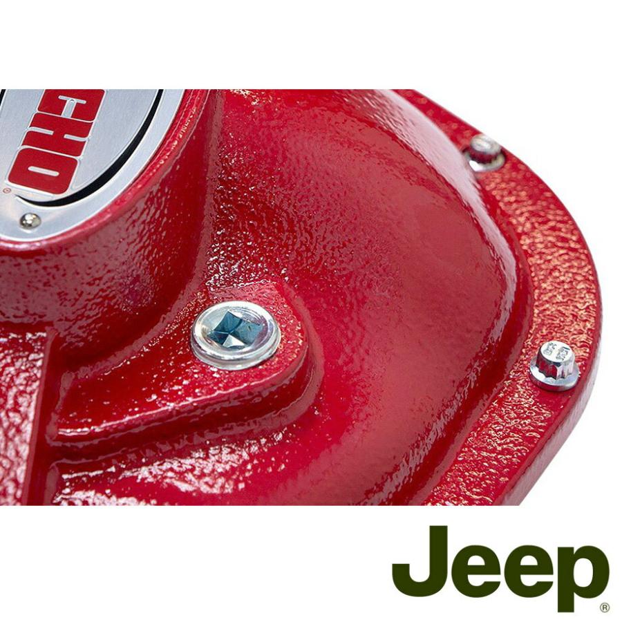 07-16y ジープ ラングラー JK デフカバー DAnA44 レッド RANCHO