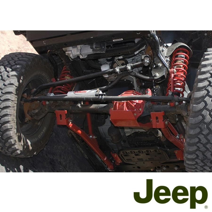 07-16y ジープ ラングラー JK デフカバー DAnA44 レッド RANCHO