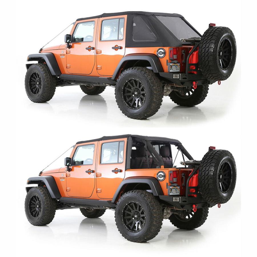 07-17y JK 4ドア用 ジープ ラングラー ソフトトップ ダイヤモンド