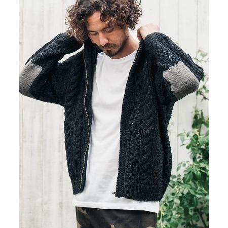CAMBIO(カンビオ)】 【HIMALAYAN CLIMBERS HAND-KNIT別注】手編みZIP 