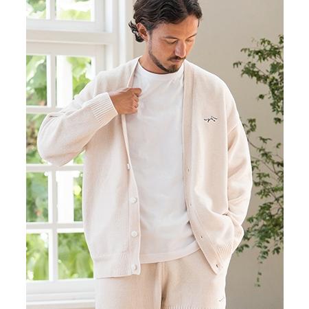 BRENT◇60s/カーディガン(薄手)/L/アクリル/BEG 60's Gloray Knitting