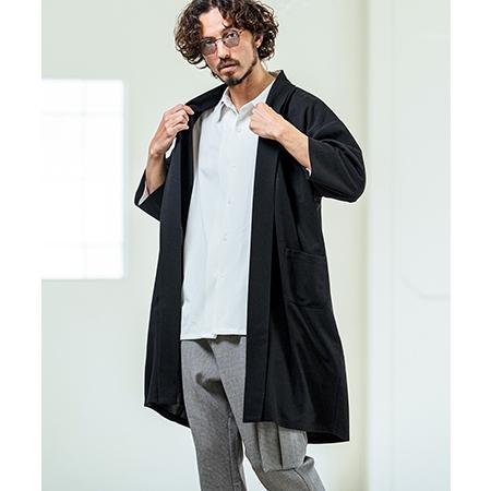 Magine（マージン） 【】Mini Waffle Seven Sleeve Long Cardigan