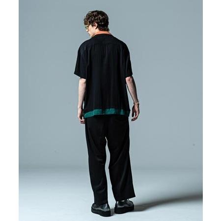 glamb（グラム） 【】Layered Bowling SH レイヤードボウリングシャツ