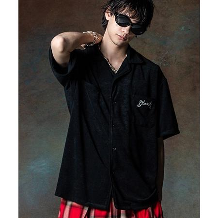 glamb（グラム） 【】Pile Bowling Shirt パイルボウリングシャツ