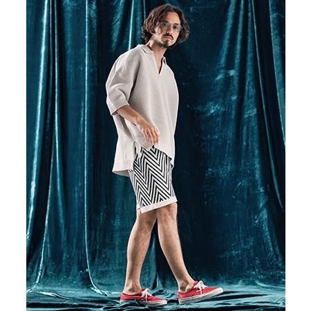 【ANGENEHM(アンゲネーム)】Skipper design airy yarn & mesh knitted polo shirt ニットポロシャツ(AG04-009scf)_17