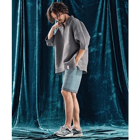 【ANGENEHM(アンゲネーム)】Skipper design airy yarn & mesh knitted polo shirt ニットポロシャツ(AG04-009scf)_23