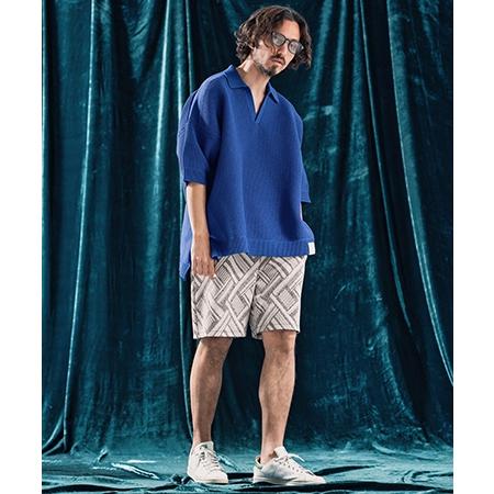 【ANGENEHM(アンゲネーム)】Skipper design airy yarn & mesh knitted polo shirt ニットポロシャツ(AG04-009scf)_13