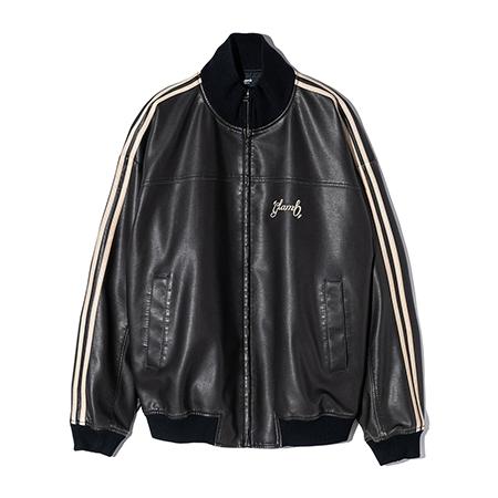 glamb 【glamb(グラム)】Synth Leather Track Jacket シンセ glamb 【glamb(グラム)】Synth Leather Track Jacket シンセ