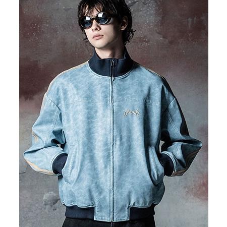 glamb 【glamb(グラム)】Synth Leather Track Jacket シンセ glamb 【glamb(グラム)】Synth Leather Track Jacket シンセ