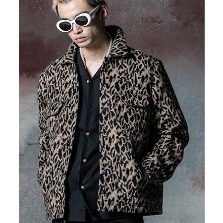 glamb 【glamb(グラム)】Shaggy Leopard Jacket シャギーレオパード 