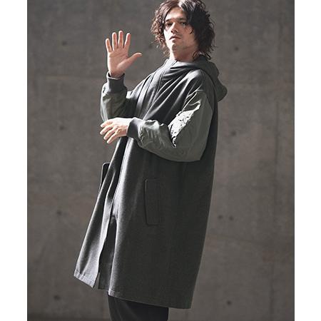 GLIMCLAP 【GLIMCLAP(グリムクラップ)】Military design mixed hooded