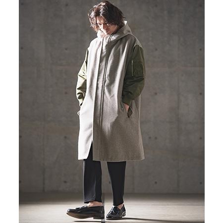 GLIMCLAP 【GLIMCLAP(グリムクラップ)】Military design mixed hooded