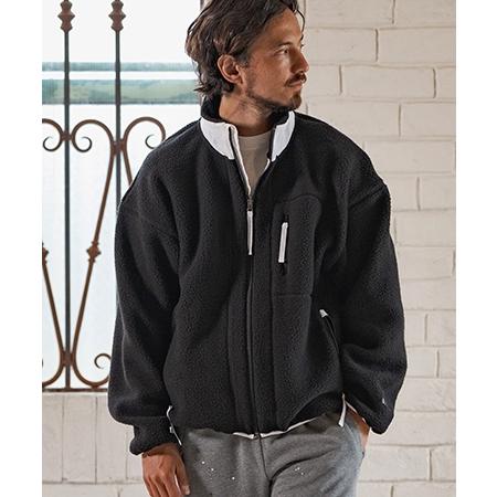 felkod 【felkod(フィルコッド)】Boa Fleece Color Scheme Zip Blouson