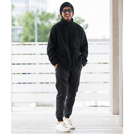 CALL&RESPONSE(コールアンドレスポンス)】ボア-スタンドカラーブルゾン