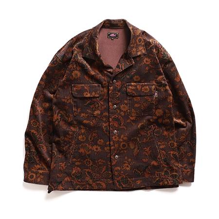 ROTAR（ローター） 【】Corduroy Floral CPO Jacket シャツジャケット
