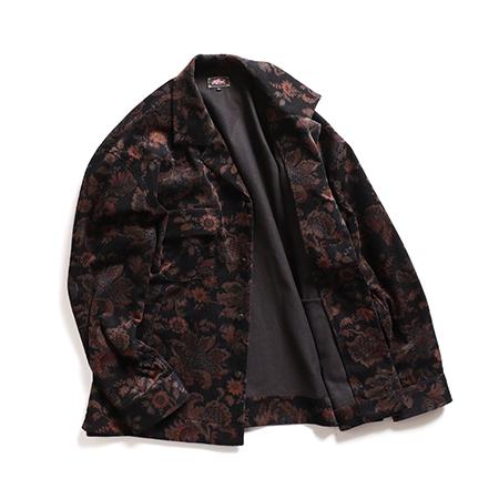 ROTAR（ローター） 【】Corduroy Floral CPO Jacket シャツジャケット
