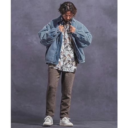 NULLUS 24ss デニムブルゾン Jih Nunc（ジーヌンク） 【】ユーズド加工ルーズシルエットデニム