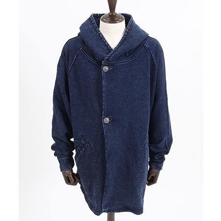 CAMBIO（カンビオ） 【】Indigo URAKE Poncho Like Hooded Jacket
