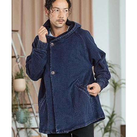 CAMBIO コート CAMBIO 【CAMBIO(カンビオ)】Indigo URAKE Poncho Like Hooded Jacket