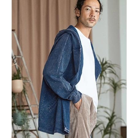 CAMBIO コート CAMBIO 【CAMBIO(カンビオ)】Indigo URAKE Poncho Like Hooded