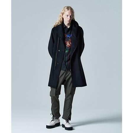 タグ付き✨glamb グラム ダブルチェスターコートフロリアテキスタイル