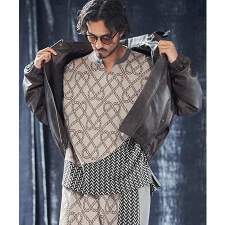 ANGENEHM（アンゲネーム） 【】Vintage looks blouson ジップアップ