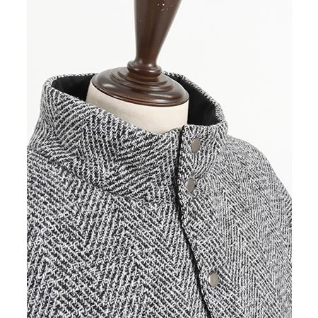 CAMBIO（カンビオ） 【】 ツイードリバーシブル中綿ジャケット(CA-24