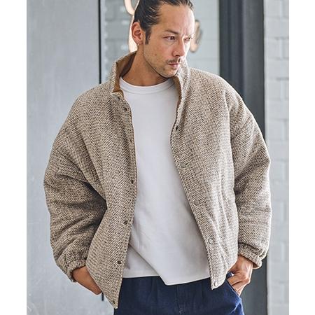 CAMBIO 【CAMBIO(カンビオ)】 ツイードリバーシブル中綿ジャケット(CA