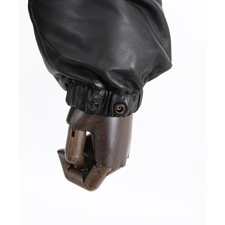 【ADAM PATEK(アダムパテック)】leather looose down jacket ダウンジャケット(AP2423003)の画像