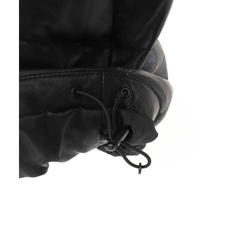 【ADAM PATEK(アダムパテック)】leather looose down jacket ダウンジャケット(AP2423003)の画像
