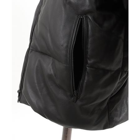ADAM PATEK（アダムパテック） 【】leather looose down jacket ダウン