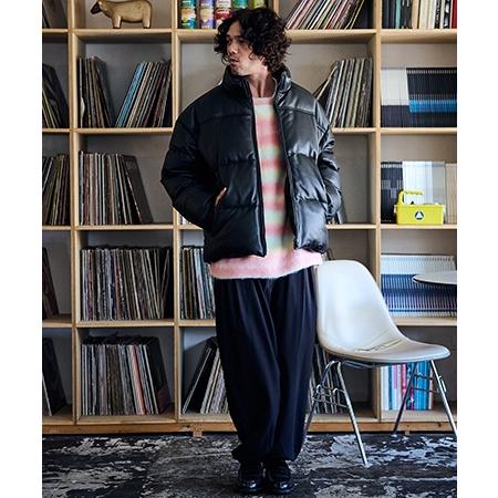 【ADAM PATEK(アダムパテック)】leather looose down jacket ダウンジャケット(AP2423003)の画像