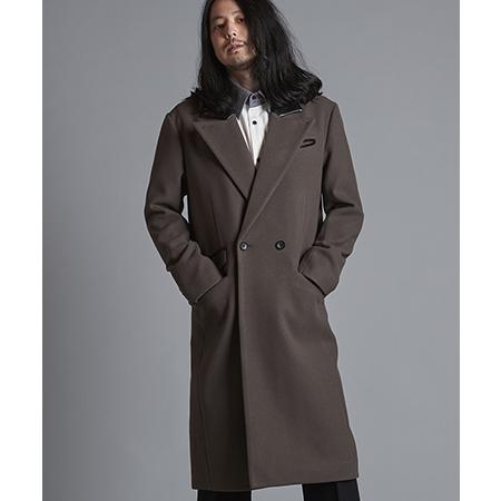 ロングチェスターコート ノーアイディー 30%OFF【NO ID.(ノーアイディー)】ﾛﾝｸﾞﾁｪｽﾀｰｺｰﾄ(855006-876C