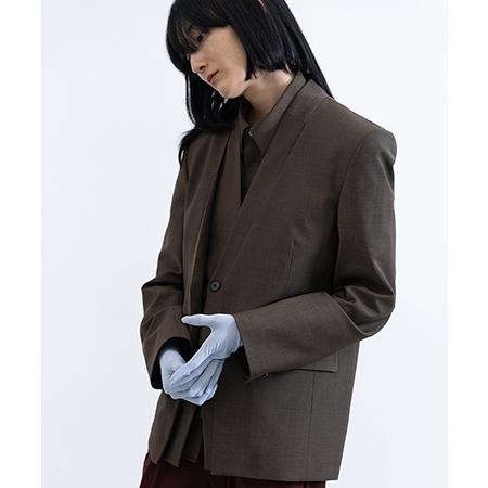 【HATRA(ハトラ)】Dub Tailored Jacket テーラードジャケット(OU01-25ss)の画像