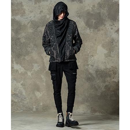 glamb（グラム） 【】STUNN Drape Neck Jacket スタンドレープネック 