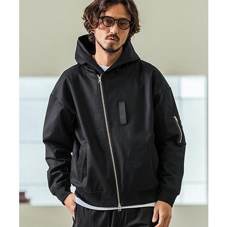 Magine（マージン） 【】Cotton Jacquard Stretch Fabric Hooded 