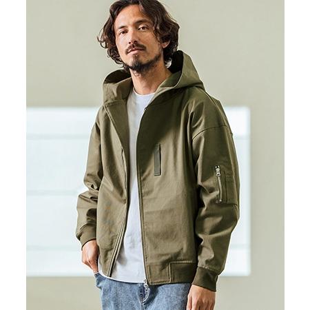 Magine（マージン） 【】Cotton Jacquard Stretch Fabric Hooded 